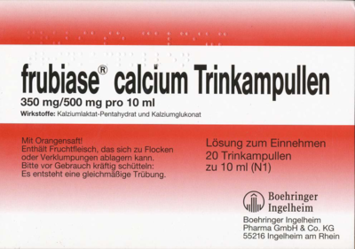 FRUBIASE CALCIUM T Trinkampullen